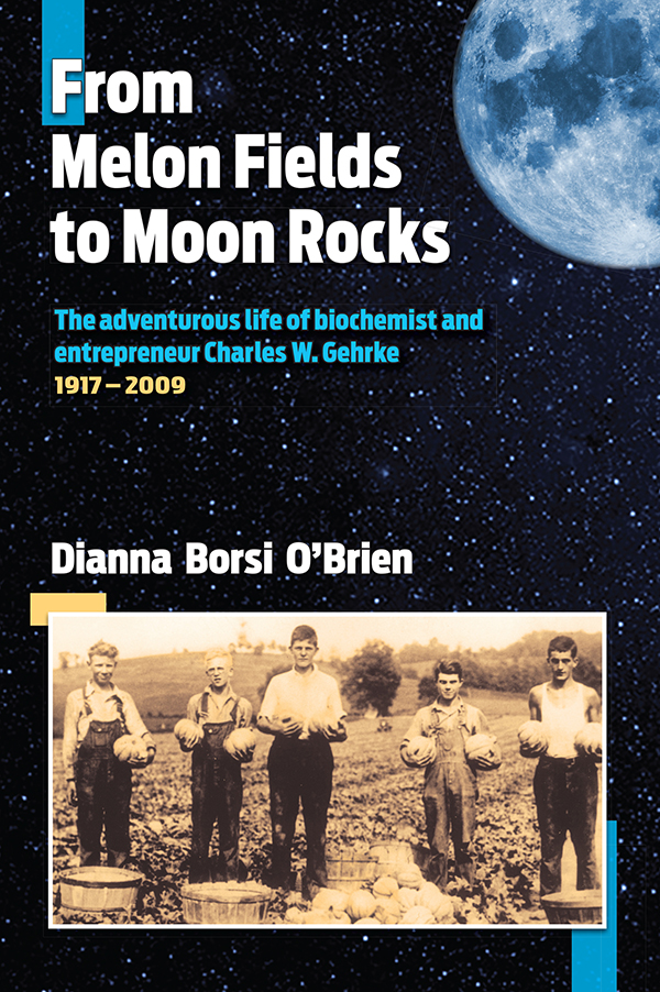 Book cover with a moon and farmers.